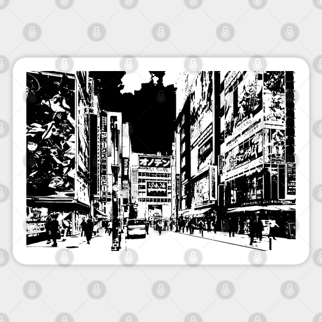 Tokyo - Akihabara Manga Panel Sticker by Neon Bang Bang